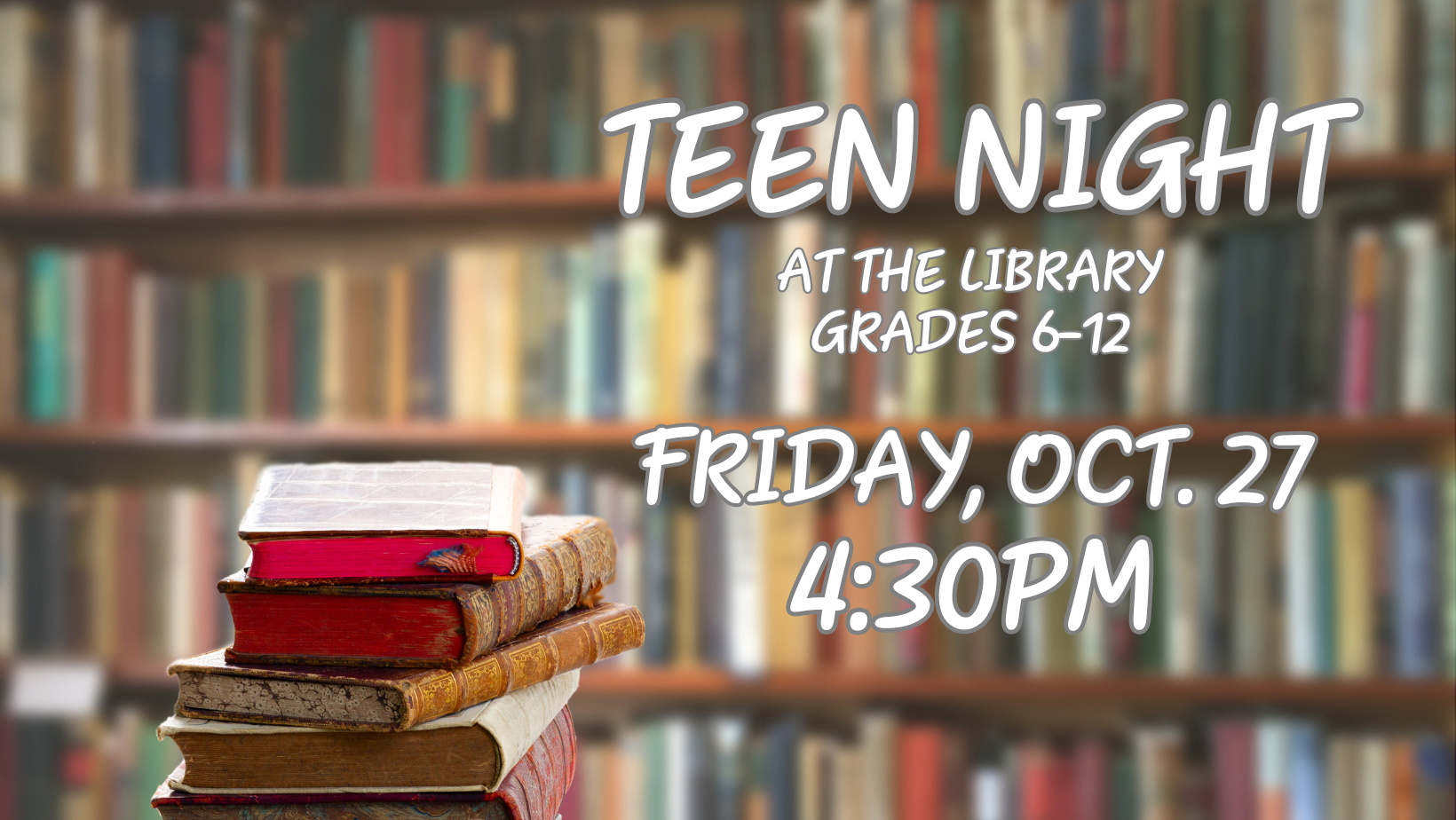 Teen Night CANCELED Winfield Public Library